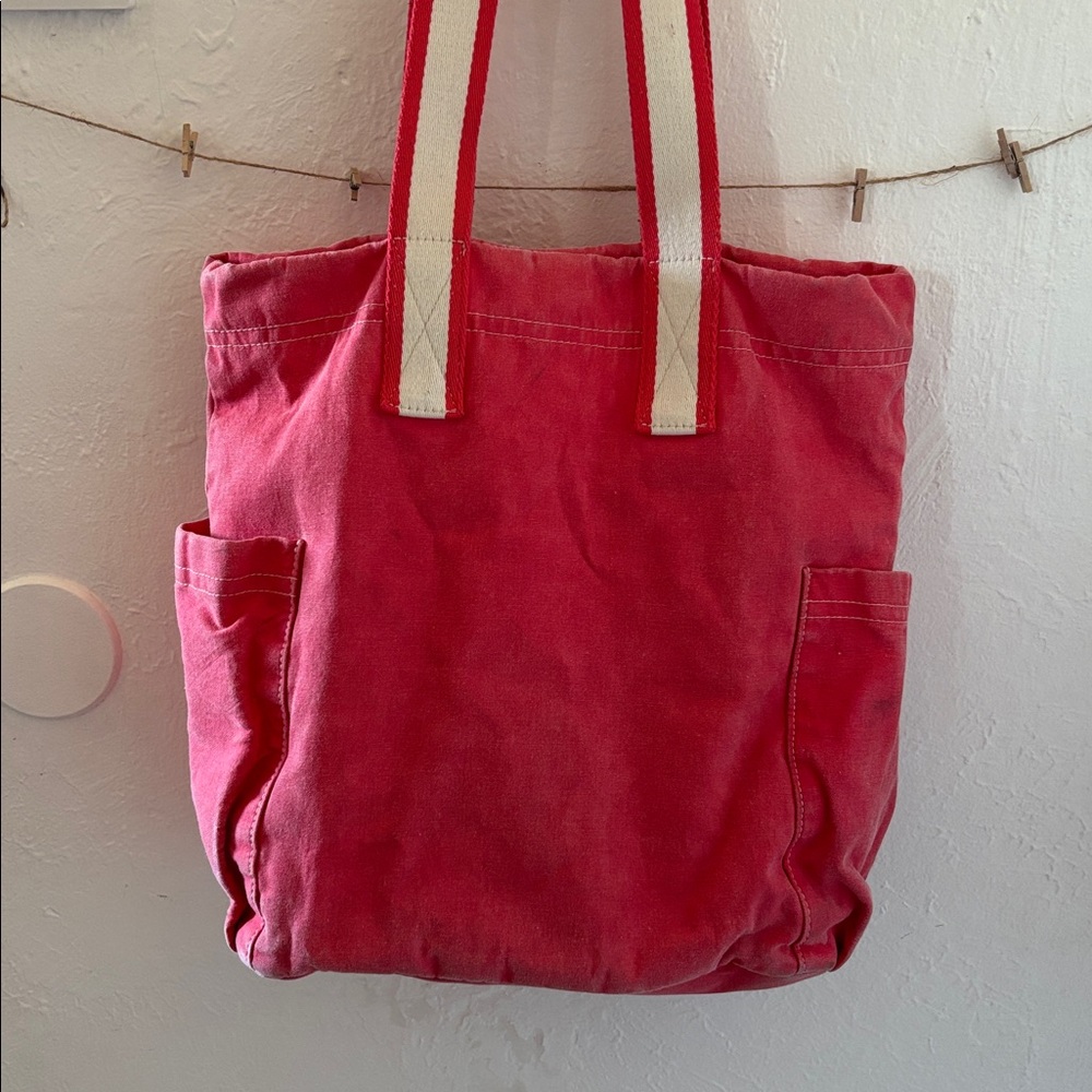 Universal Thread Vintage Washed Vibrant Pink Tote